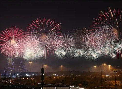 保靖县焰火晚会